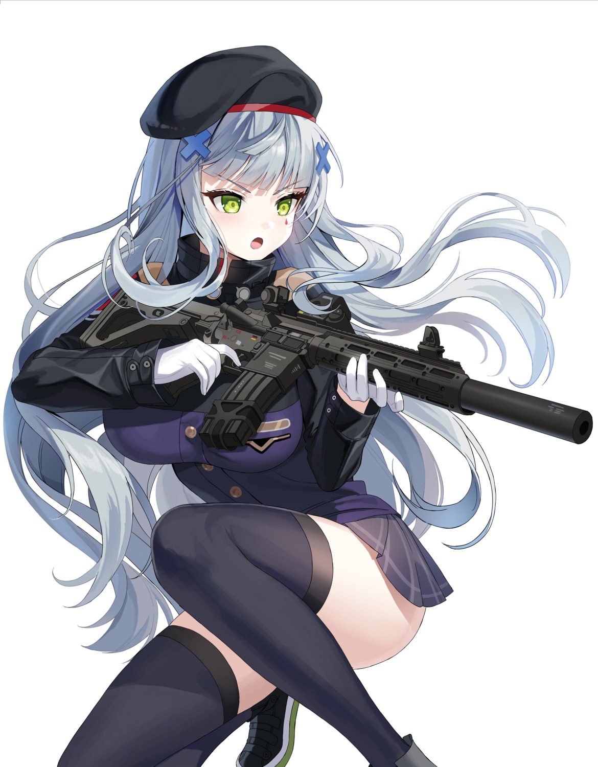 Hyoin Girls Frontline Hk416 Girls Frontline Gun Thighhighs 1017438 Yandere 8828